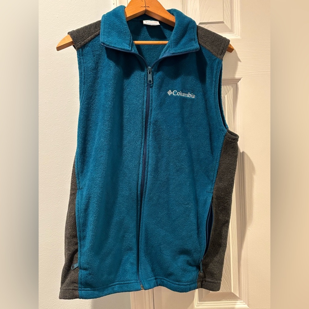 Columbia Men’s Fleece Vest, Small EUC